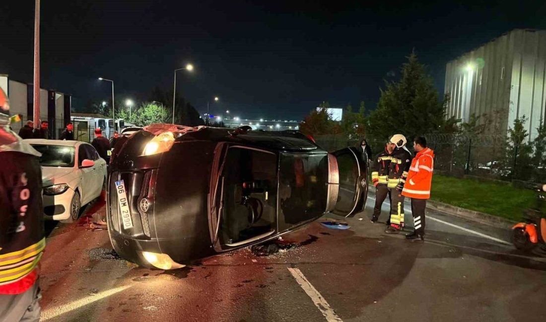 Tekirdağ’ın Çerkezköy ilçesinde alkollü bir sürücünün kontrolünden çıkan otomobil, park