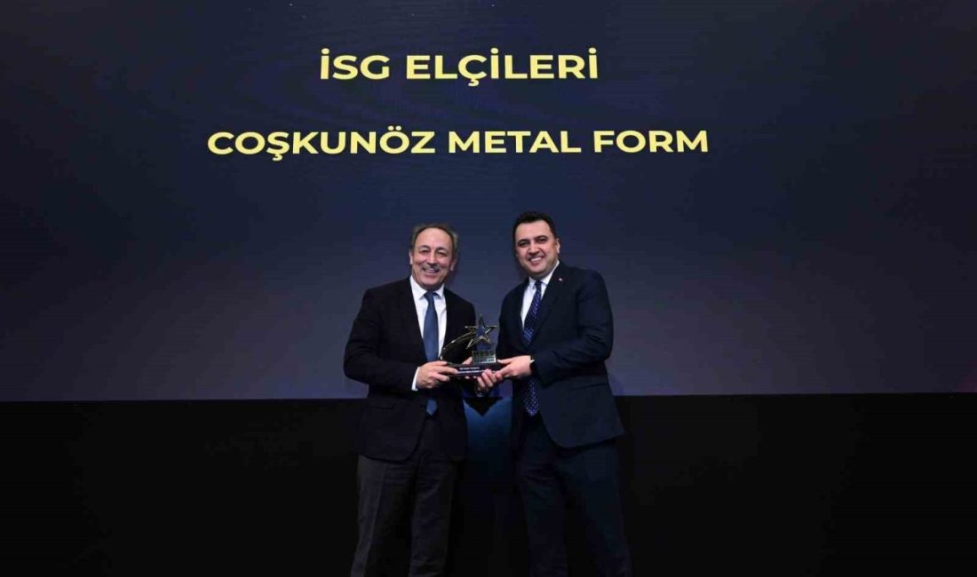 Coşkunöz Metal Form, Türkiye Metal Sanayicileri Sendikası (MESS) tarafından bu