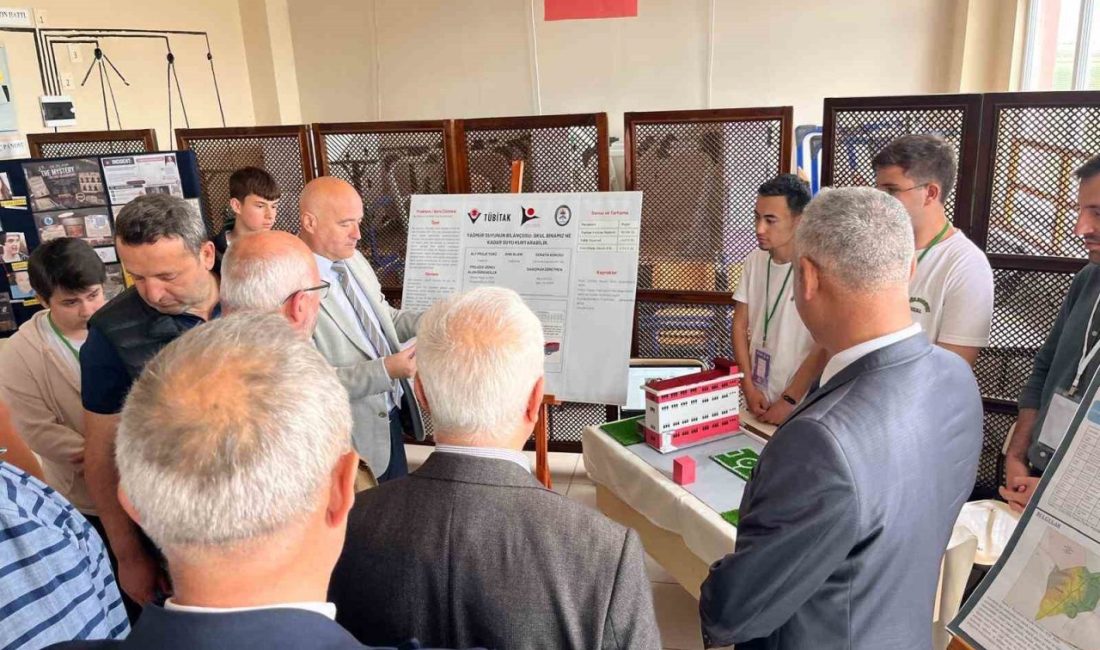Tekirdağ’da düzenlenen bilim fuarında öğrenciler, hazırladıkları projelerle bilim ve teknolojiye