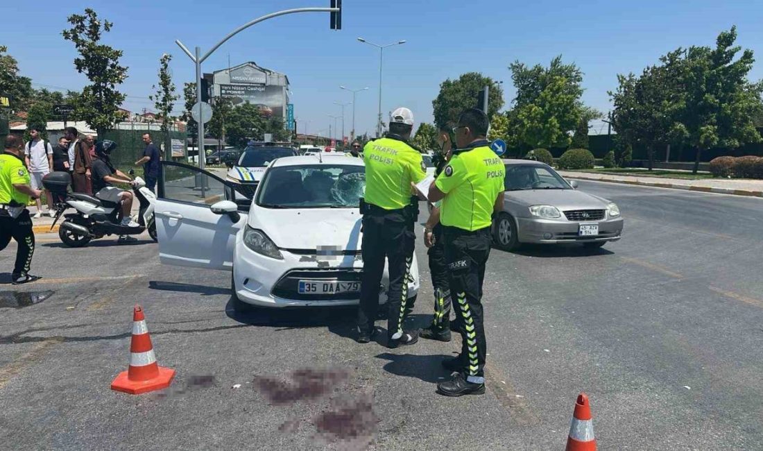 Balıkesir’de otomobilin yan yoldan çıkan motosiklete çarpması sonucu motosiklet sürücüsü