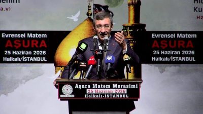 Cumhurbaşkanı Yardımcısı Cevdet Yılmaz, “Bugün Kerbela Gazze’dir. Gazze’de yaşananlardır. Bugünün