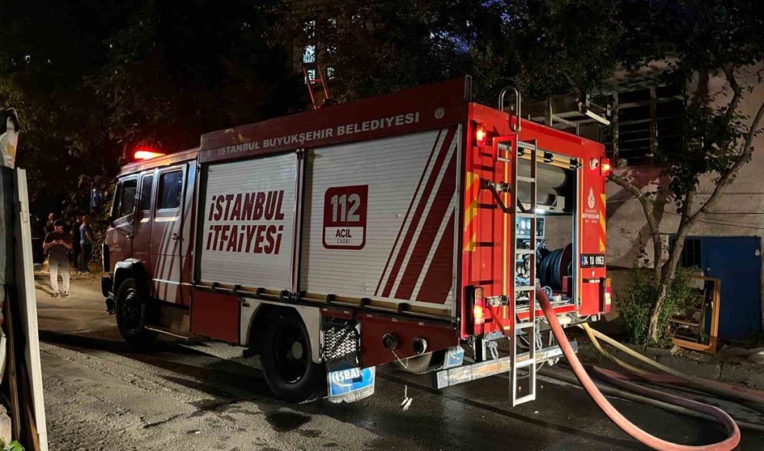 İstanbul Gaziosmanpaşa’da iki katlı gecekonduda bilinmeyen nedenle yangın çıktı. Yangın,