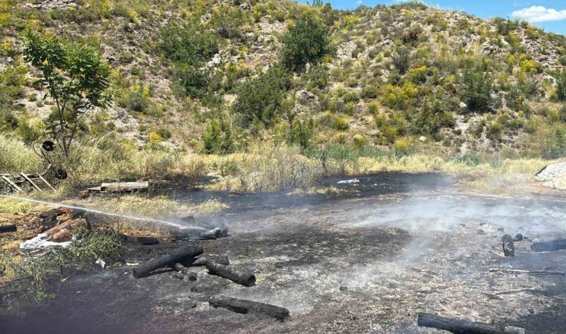 Bilecik’te seralık alanda çıkan yangın korku dolu anlara sebep oldu.