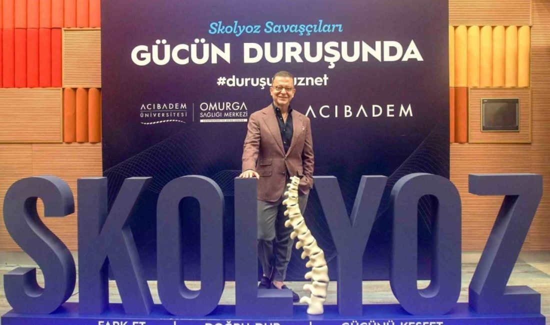 Skolyoz Farkındalık Ayı kapsamında düzenlenen etkinlikte, skolyozla yaşayan gençler, kendi
