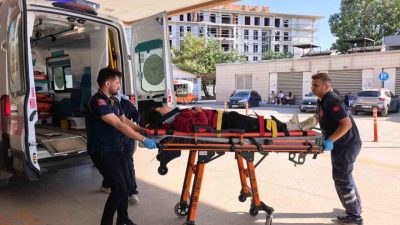 Bursa’nın İnegöl ilçesinde kontrolden çıkan motosikletin dere yatağına uçtuğu kazada