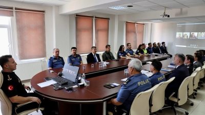 Bilecik emniyetinde 8 aylık asayiş değerlendirmesi yapıldı. Bilecik İl Emniyet