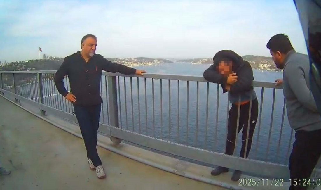 İstanbul’da 15 Temmuz Şehitler Köprüsü’nde intihar girişiminde bulunan bir kişi,