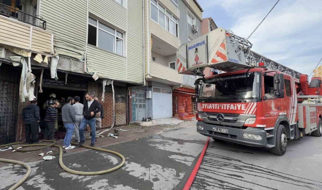 Avcılar’da bir tekstil atölyesinde küçük mutfak tüpünden çıkan yangın itfaiyenin