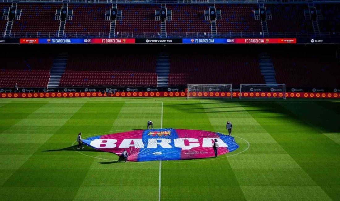 İspanyol ekibi Barcelona, yenileme çalışmalarının tamamlandığı Spotify Camp Nou’da ilk