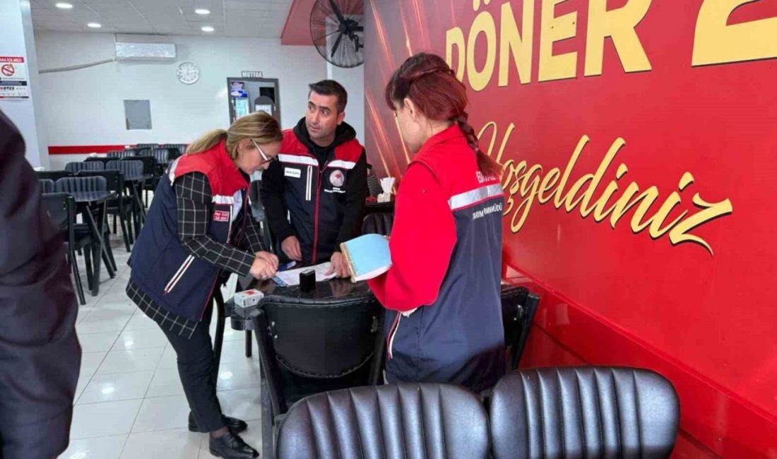 Edirne’nin İpsala ilçesinde, Tarım ve Orman Müdürlüğü gıda kontrol görevlileri