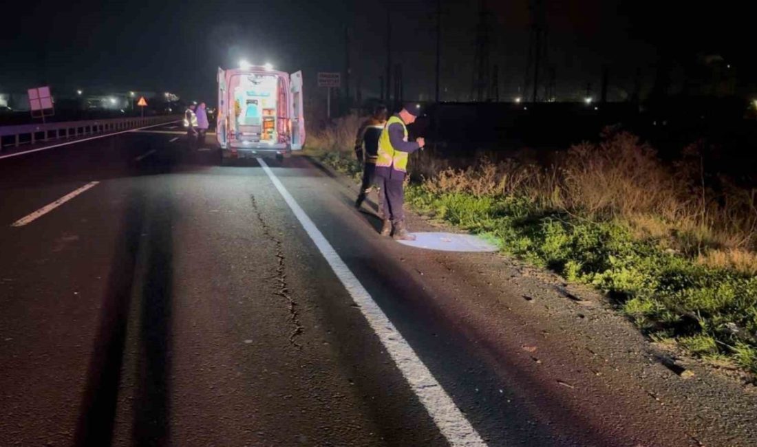 Kırklareli’nin Lüleburgaz ilçesine bağlı Büyükkarıştıran beldesinde bir aracın çarpması sonucu