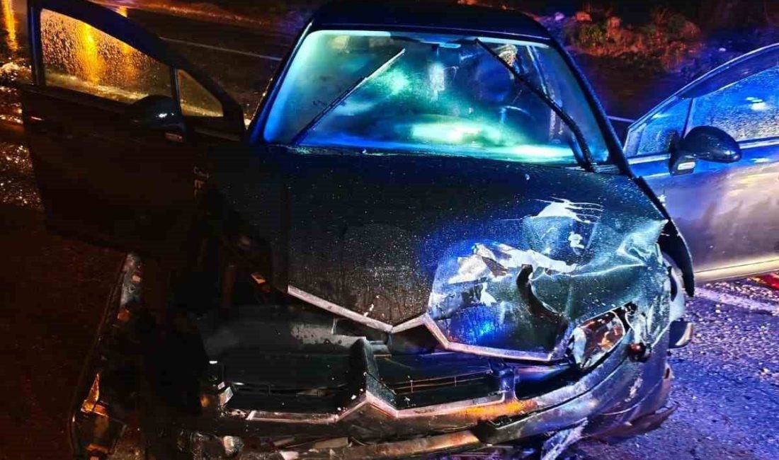 Kırklareli’nde dün gece saatlerinde yağışlı havanın da etkisiyle meydana gelen