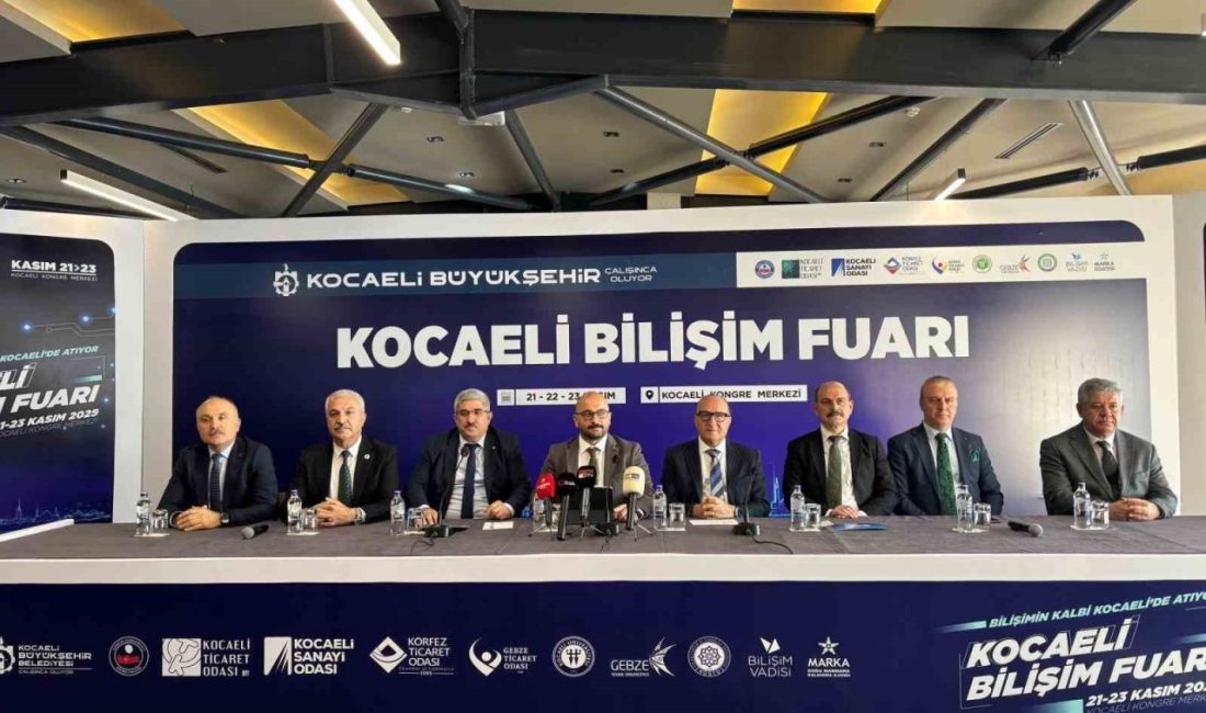 Kocaeli’de 21-23 Kasım tarihlerinde düzenlenecek Kocaeli Bilişim Fuarı’nın tanıtım toplantısı