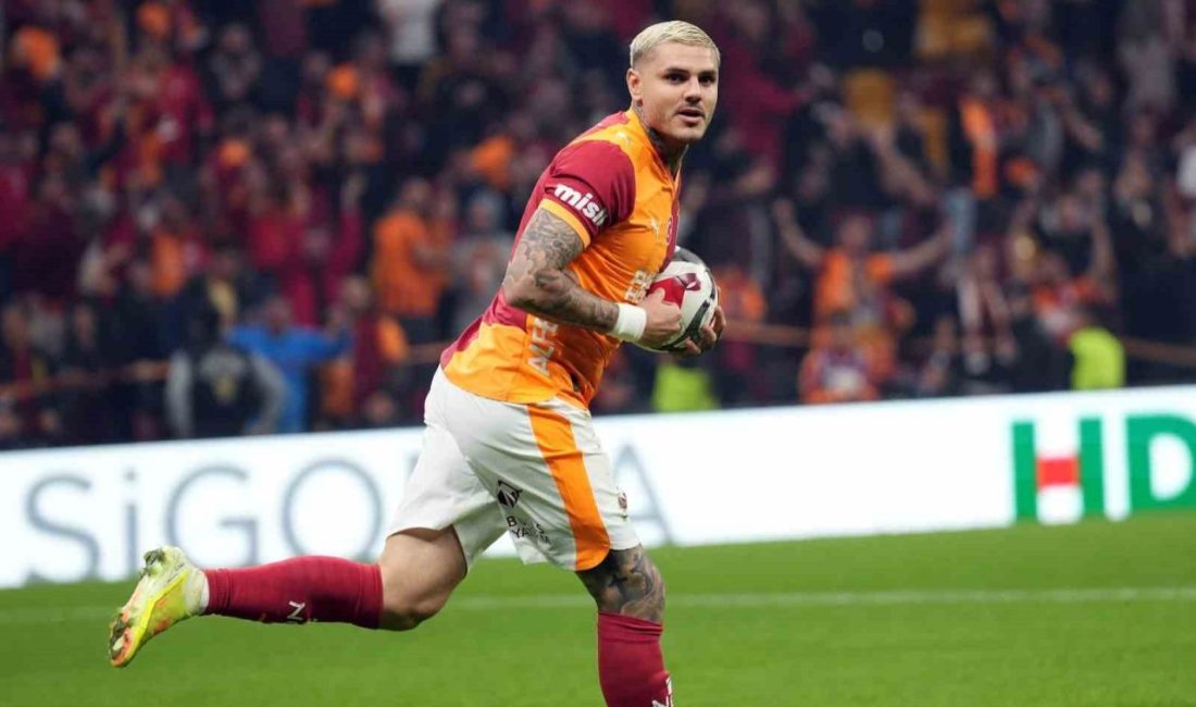 Galatasaray’ın Arjantinli futbolcusu Mauro Icardi, Gençlerbirliği maçıyla Trendyol Süper Lig’de