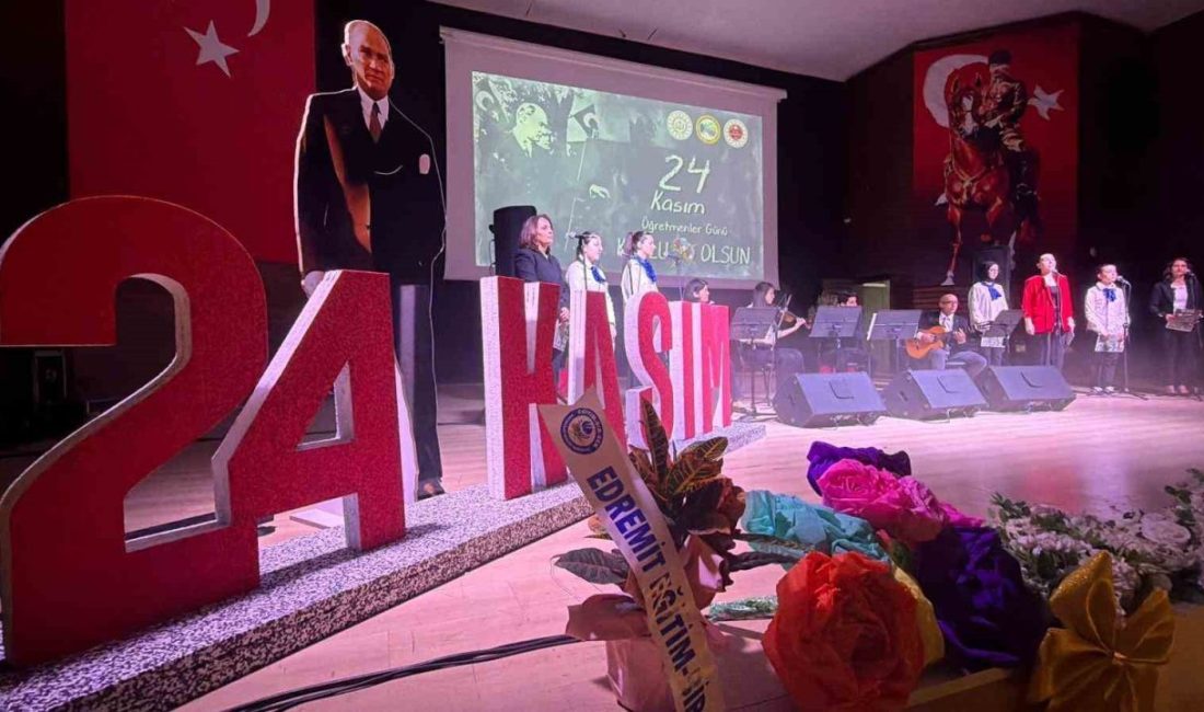 24 Kasım Öğretmenler günü Balıkesir’in Edremit ilçesinde düzenlenen etkinlikler ile