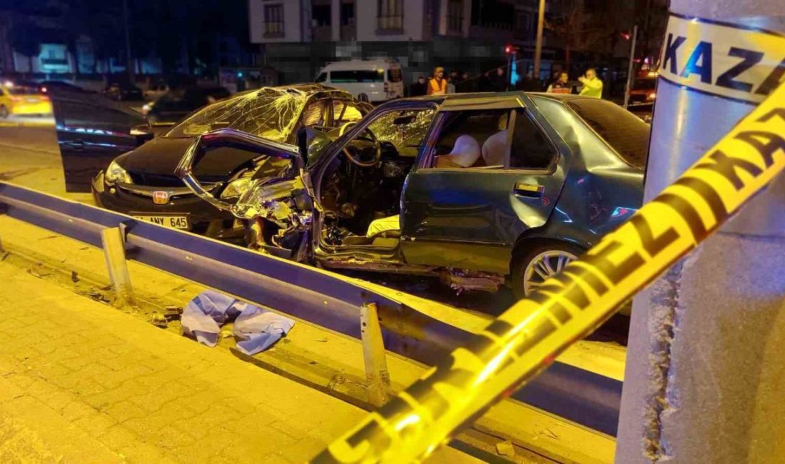 Sakarya’nın Hendek ilçesi D-100 kara yolunda iki otomobilin çarpışması neticesinde