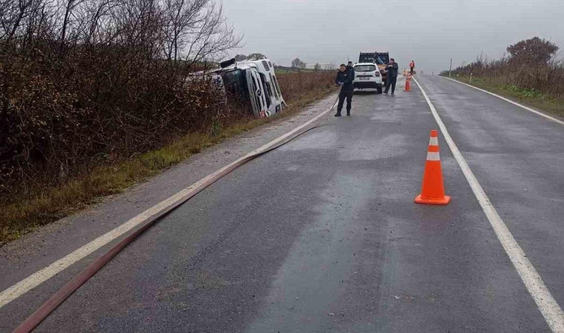 Kırklareli’nin Vize ilçesine bağlı Soğucak köyü yakınlarında seyir halindeki petrol