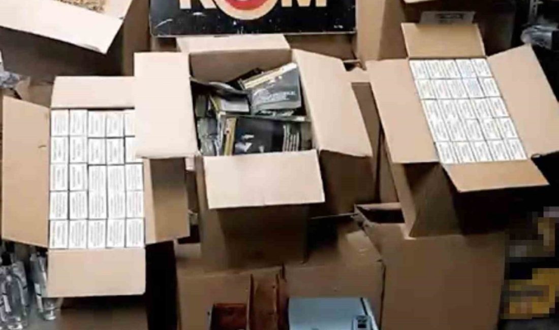 Çanakkale’de Emniyet Müdürlüğü ekiplerince kaçakçılıkla mücadeleye yönelik gerçekleştirilen operasyonda 10
