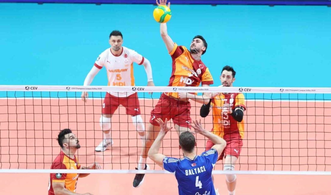 CEV Şampiyonlar Ligi’nin 4. haftasında Galatasaray, sahasında Halkbank’ı 3-1 mağlup