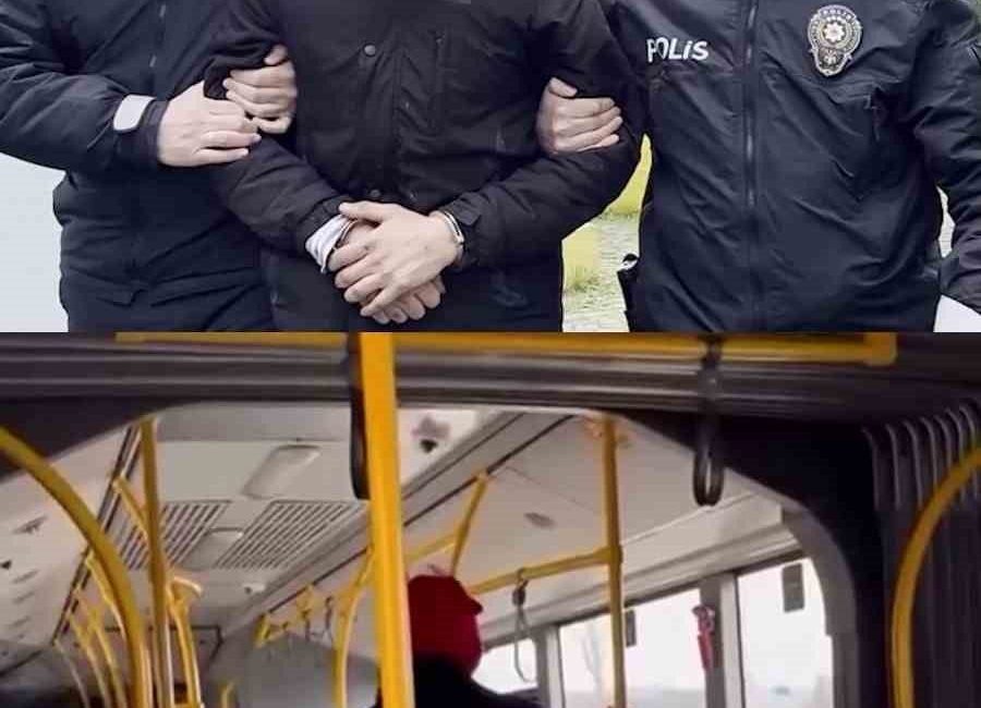 Bursa’da belediye otobüsünde tartıştığı genci tekme tokat darbeden şüpheli, polis
