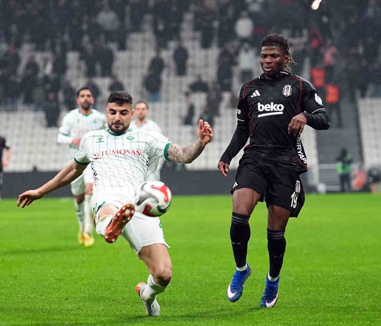 Trendyol Süper Lig’in 20. haftasında Beşiktaş, sahasında karşılaştığı Konyaspor’u 2-1