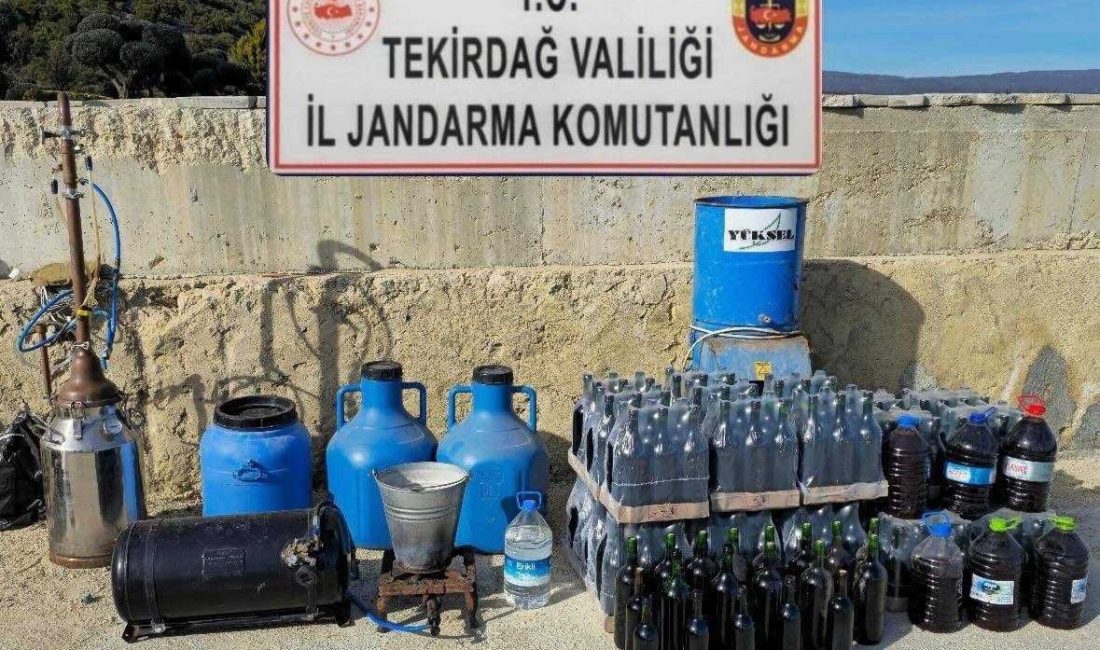 Tekirdağ’ın Şarköy ilçesinde jandarma ekiplerince bir adrese düzenlenen operasyonda uyuşturucu