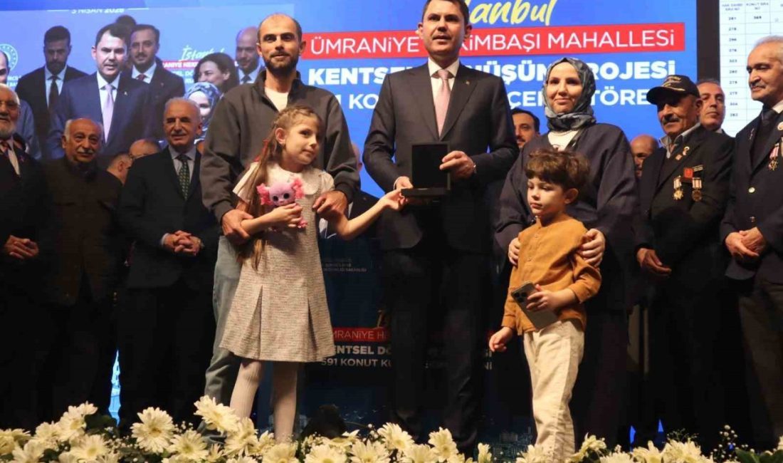 Ümraniye Hekimbaşı Mahallesi’nde yürütülen kentsel dönüşüm projesinde 591 konut ve