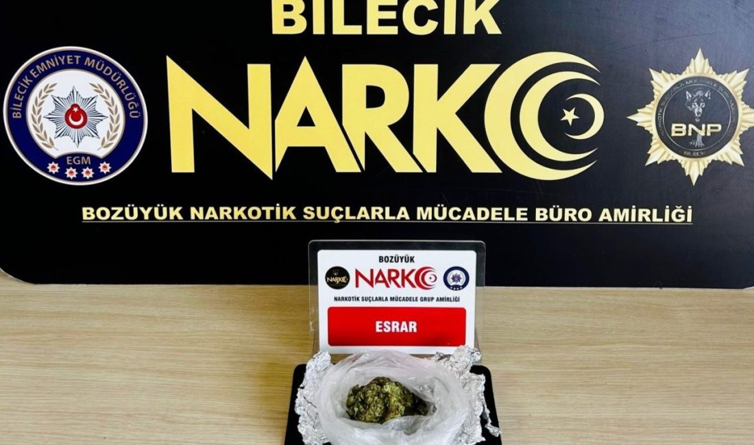 Bilecik’in Bozüyük ilçesinde gerçekleşen uyuşturucu operasyonunda 1 şüpheli gözaltına alındı.
