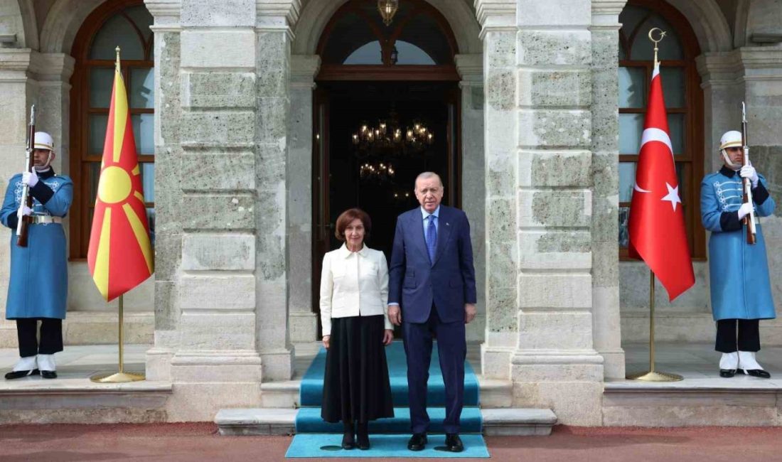 Cumhurbaşkanı Recep Tayyip Erdoğan, Kuzey Makedonya Cumhurbaşkanı Gordana Siljanovska Davkova