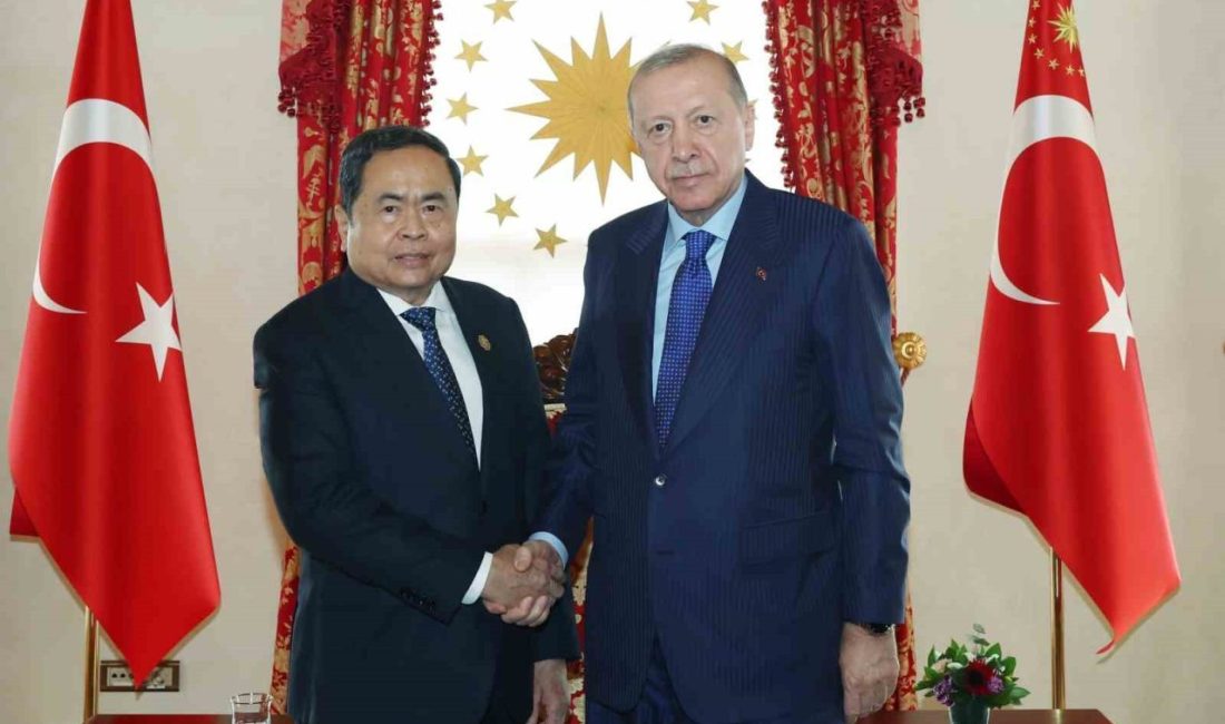Cumhurbaşkanı Recep Tayyip Erdoğan, Vietnam Meclis Başkanı Tran Thanh Man