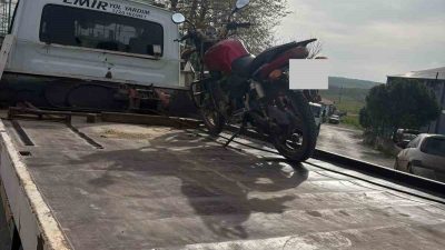 Edirne’nin Uzunköprü ilçesinde çevreye rahatsızlık veren abartı egzozlu bir motosikletliye
