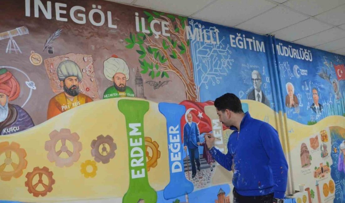 Bursa’nın İnegöl ilçesinde engelli bir öğretmen, Türkiye Yüzyılı Maarif Modeli