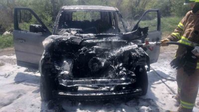 Balıkesir’in Gönen ilçesi Saraçlar mevkinde bulunan bir araçta çıkan yangın