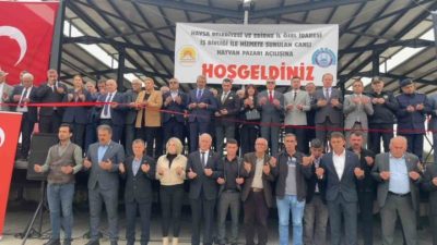 Edirne’nin Havsa ilçesinde yapımı tamamlanan modern canlı hayvan pazarı düzenlenen