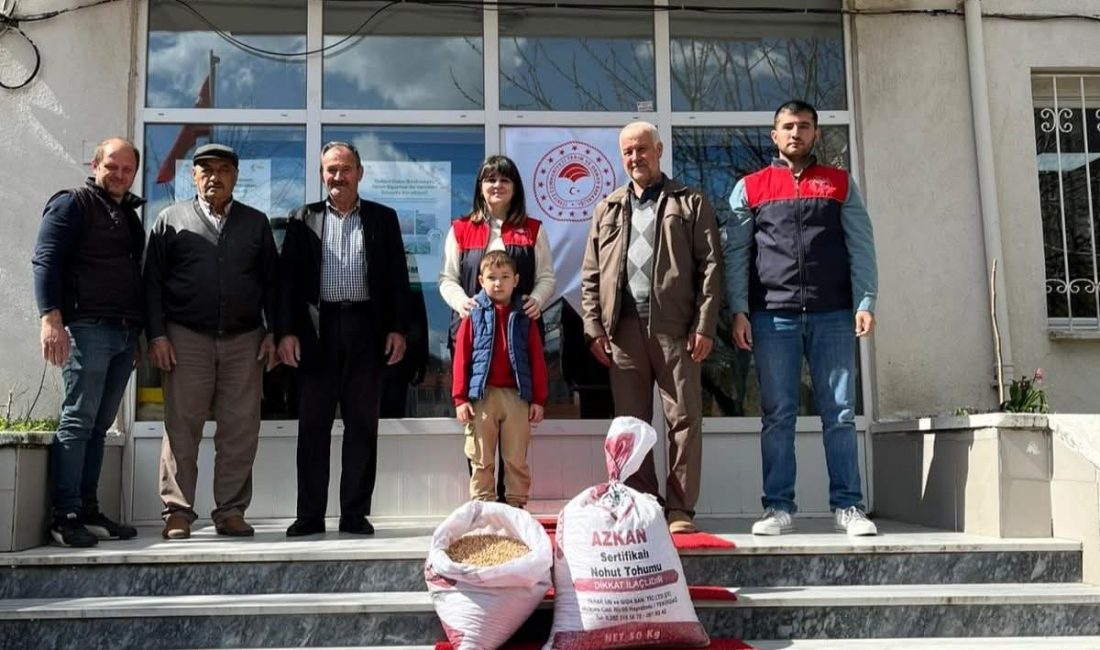 Kırklareli’de üreticilere dağıtılan aspir ve nohut tohumlarıyla ekim süreci başlatıldı.