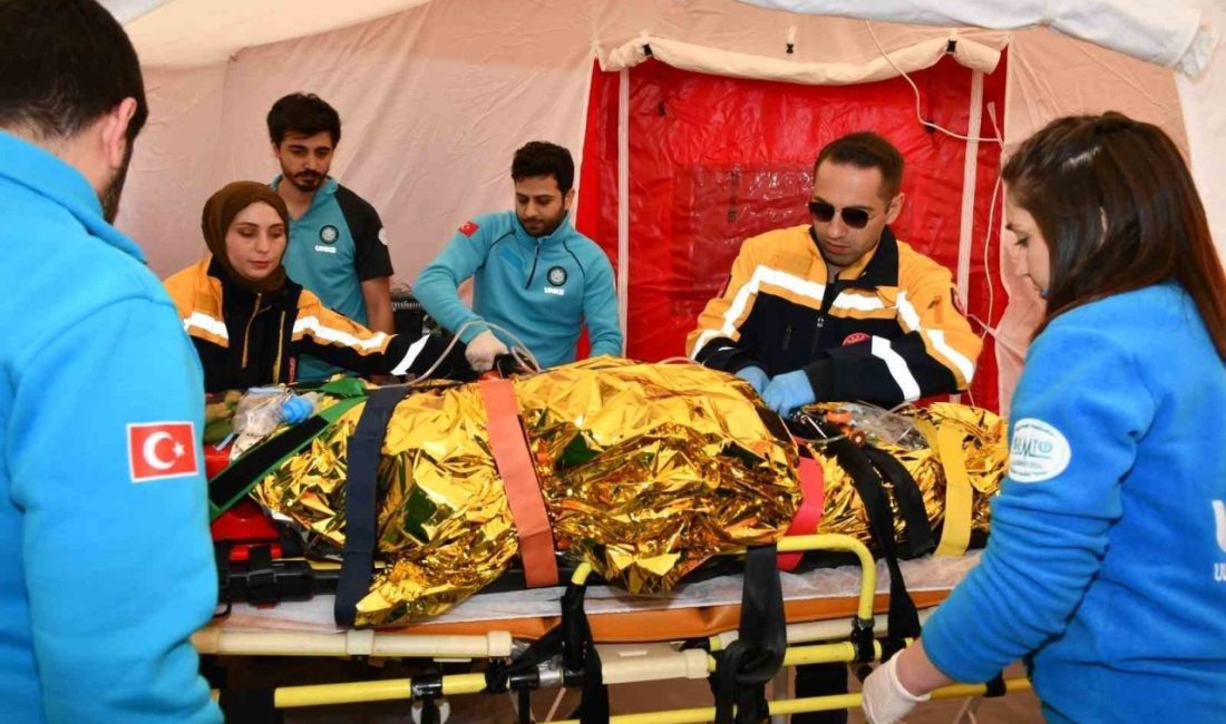 Lüleburgaz’da Türkiye Afet Müdahale Planı çerçevesinde gerçekleştirilen sel, taşkın ve