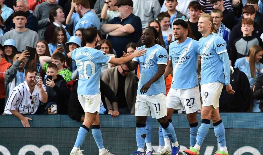 İngiltere Premier Lig’in 33. haftasında şampiyonluk mücadelesi veren Manchester City