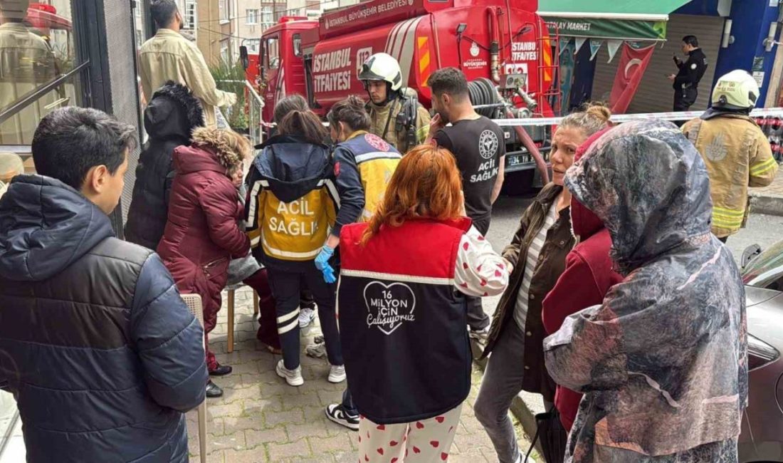 Şişli’de 5 katlı binanın girişinde bulunan iş yerinin bacasında çıkan