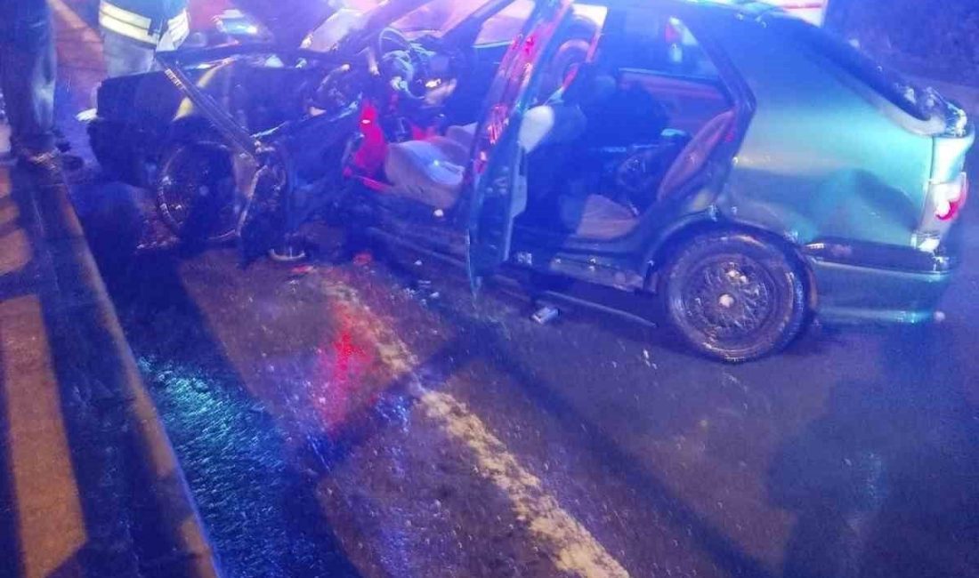 Tekirdağ’ın Malkara ilçesinde meydana gelen trafik kazasında 1’i ağır olmak