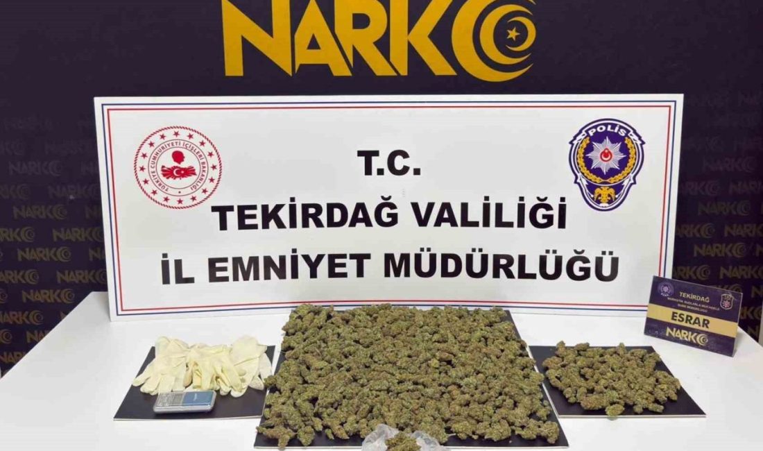 Tekirdağ genelinde son bir haftada düzenlenen 146 uyuşturucu operasyonunda 172