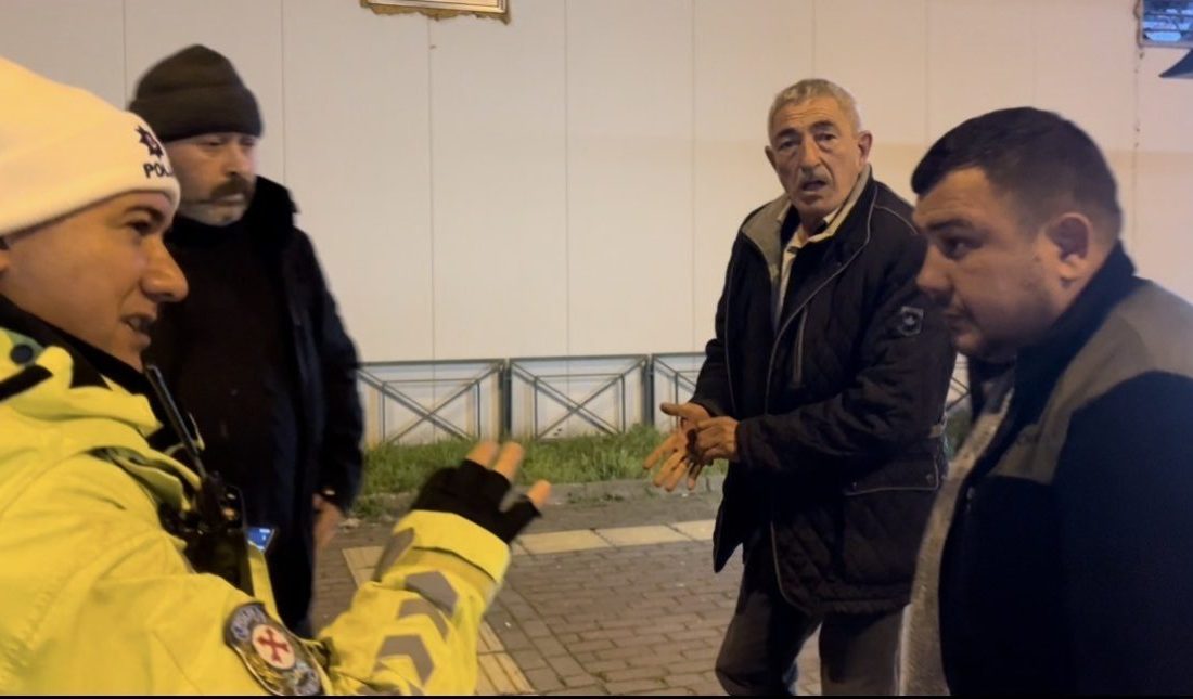 Bursa’da uygulama noktasına 100 metre kala duran panelvan araçta sürücü