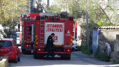 Tuzla’da bir binanın giriş katında çıkan yangın paniğe neden oldu.