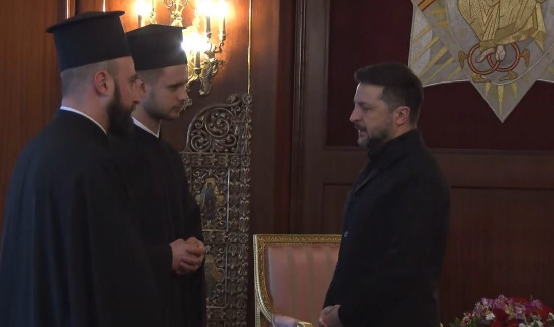 Ukrayna Devlet Başkanı Vladimir Zelenskiy, Balat’ta bulunan Fener Rum Patrikhanesi’ni