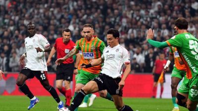 Ziraat Türkiye Kupası çeyrek finalinde Beşiktaş, sahasında Corendon Alanyaspor ile