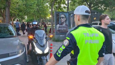 Kadıköy Caddebostan sahilinde yaya güvenliğini tehlikeye atan motosiklet sürücülerine yönelik