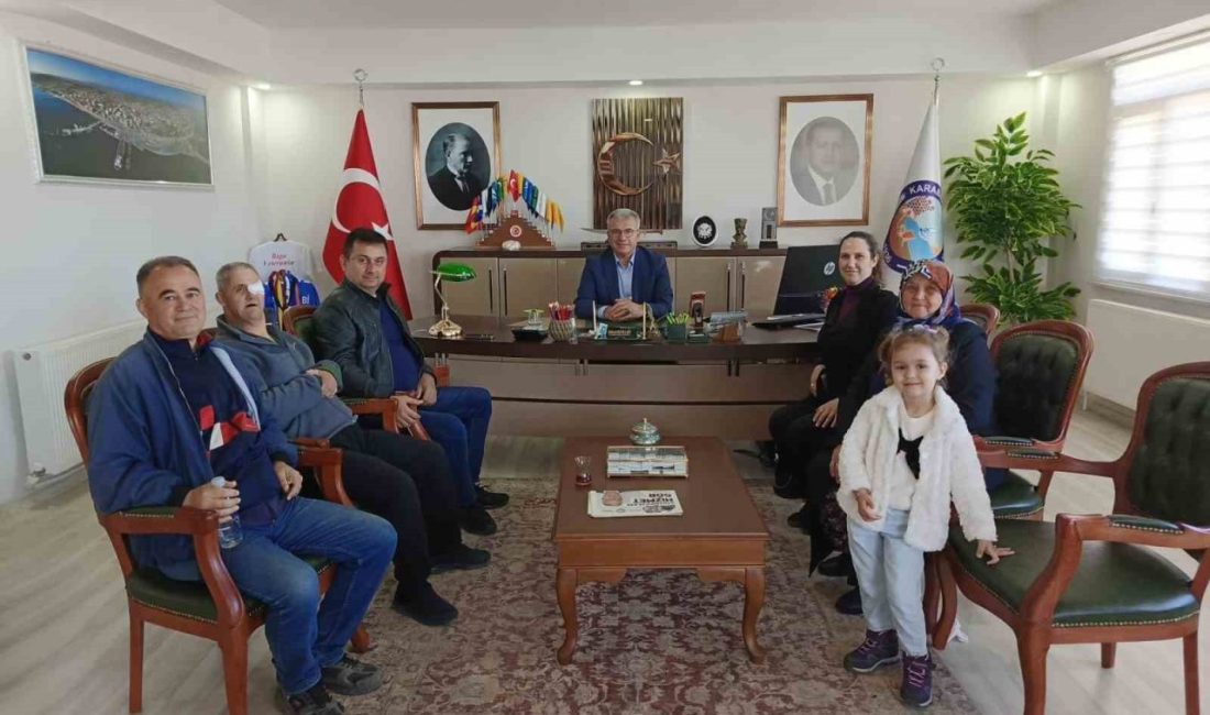 Karabiga’da yaşayan özel gereksinimli Ali Fahri Koyun, Karabiga Belediye Başkanı