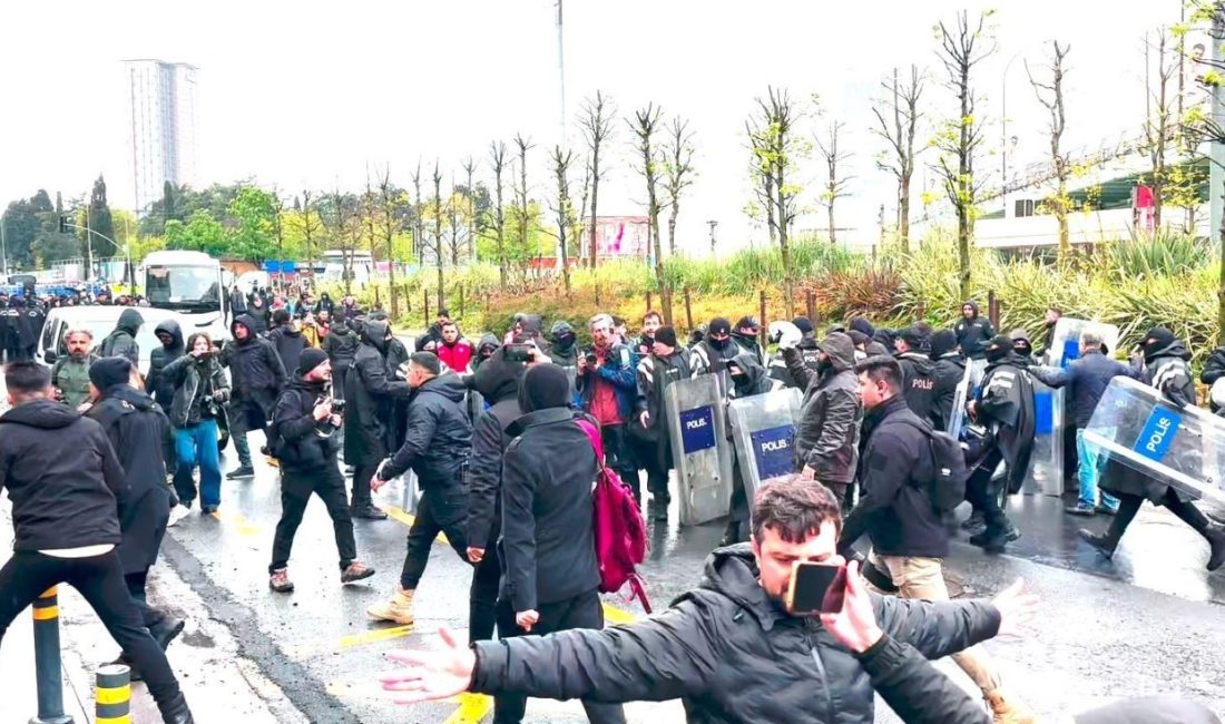 İstanbul Mecidiyeköy’de 1 Mayıs Emek ve Dayanışma Günü nedeniyle izinsiz
