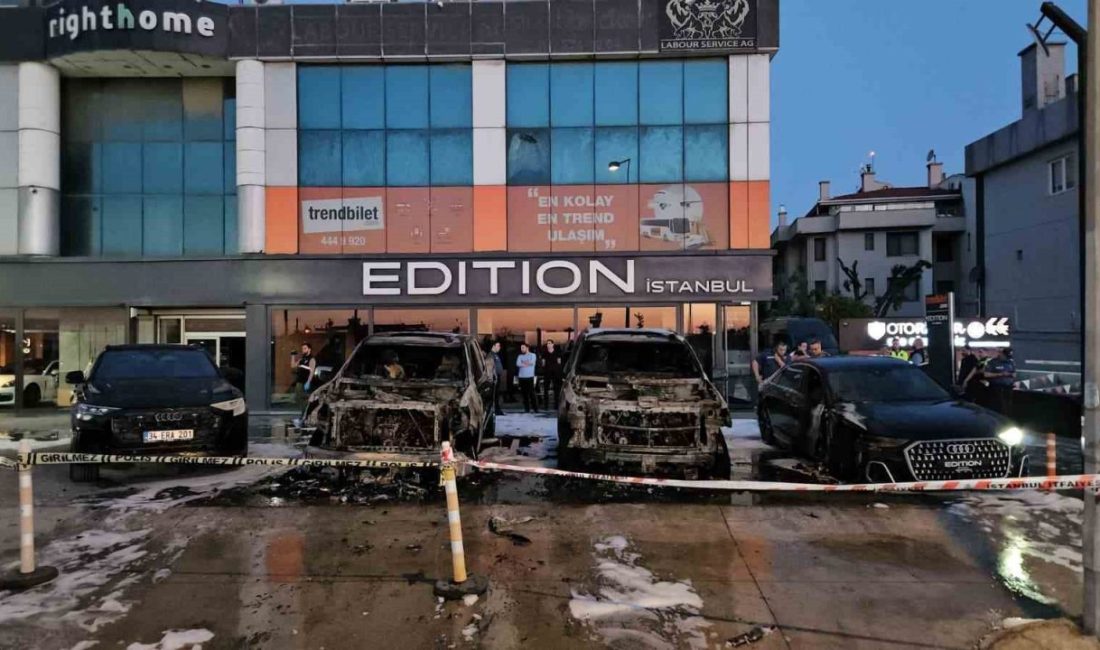 Bakırköy’de gece saatlerinde bir oto galerideki 50 milyon TL değerinde