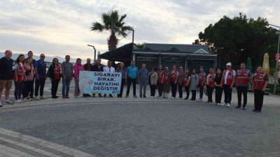 Burhaniye ilçesinde, İlçe Sağlık Müdürlüğü öncülüğünde, İskele Mahallesi’nde Alibaba istikametinde