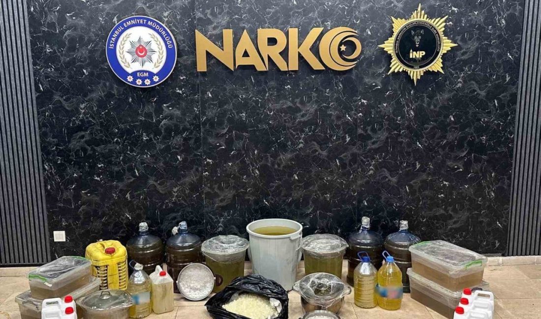 İstanbul’un Beşiktaş ilçesinde bir ev ve araca düzenlenen operasyonda, 17